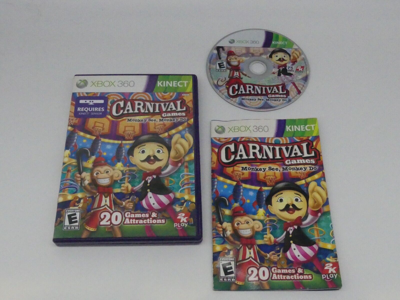 Carnival Games: Monkey See, Monkey Do - Xbox 360 (SEMINOVO