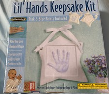 Lil Hands Keepsake Kit Pink  Blue Milestones Paints Included NEW Sealed