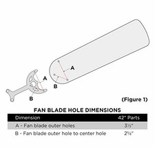 7741400 52 Inch White Outdoor Replacement Fan Blades Five Pack
