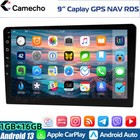 9" Double 2 DIN Wireless Apple CarPlay Android Auto Car Stereo Touch Screen USB