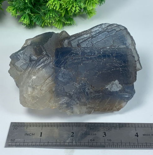850Grams Natural Phantom Flourite Terminated Crystal Specimen From Pakistan - Picture 17 of 18
