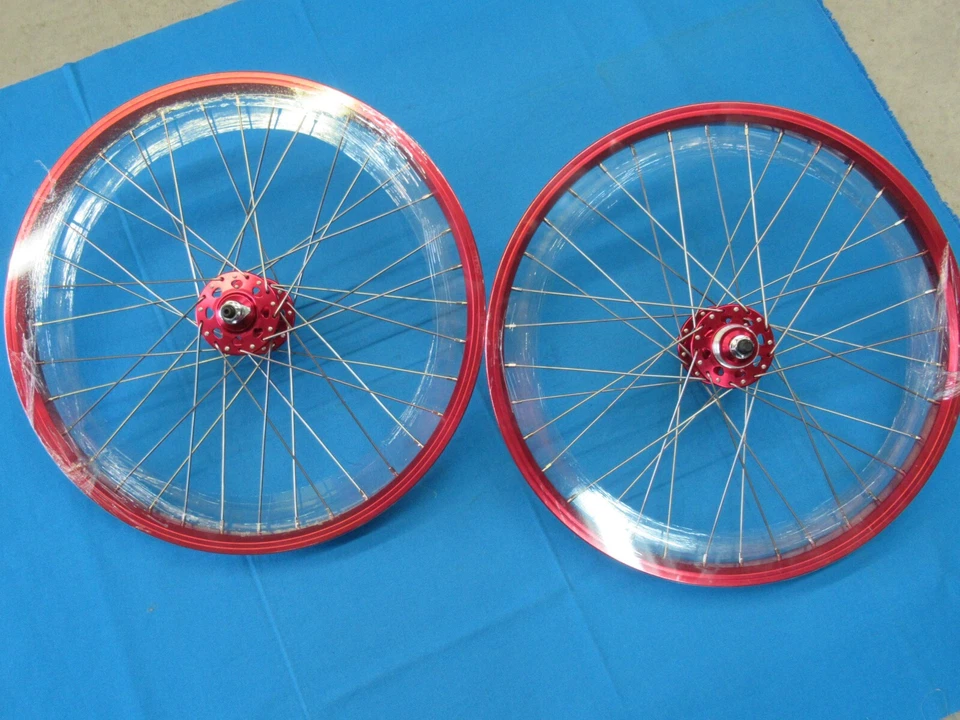 Juego de llantas de rueda libre SE Racing BMX rojo 20" x 24 mm 36 orificios 1 velocidad con cojinete de sellado Foto 3 de 4