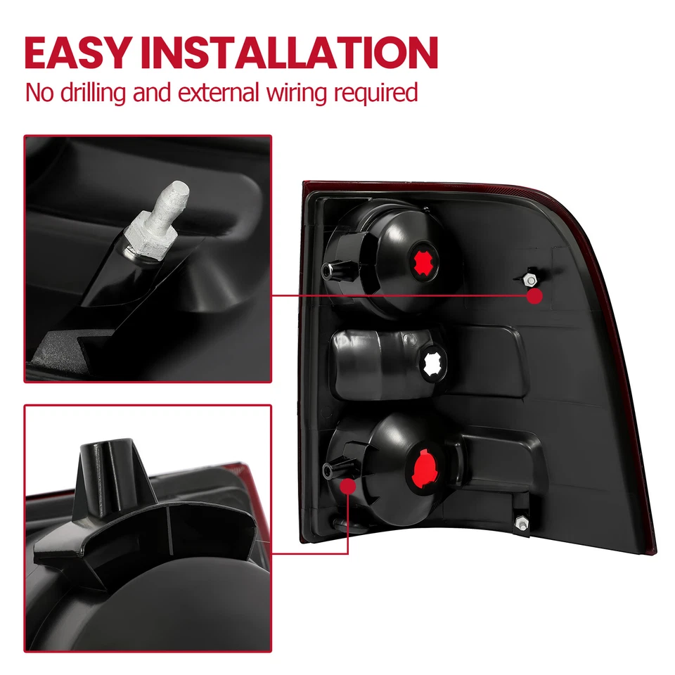 Lámpara de luz trasera lado del conductor para Ford Explorer 2006-2010 #6L2Z13405CA FO2818140 Foto 3 de 4