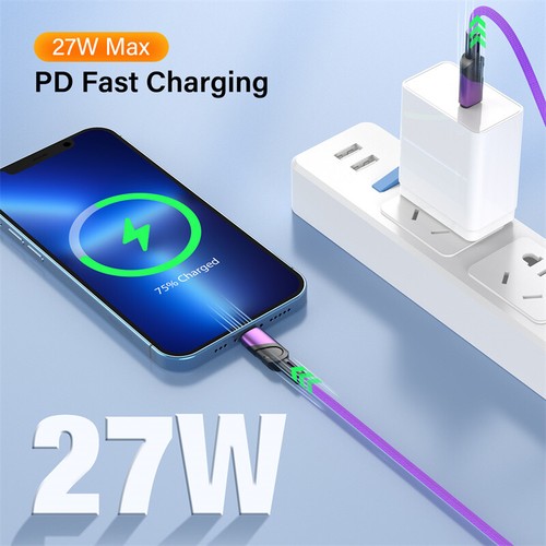 PD 27W USB C do iPhone 14 13 12 11 Pro X XS XR Typ C Kabel do szybkiego ładowania - Zdjęcie 2 z 13