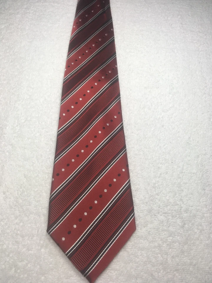 STEVE HARVEY CORBATA HOMBRE ROJO CON NEGRO BLANCO 4 X 59 Foto 2 de 4