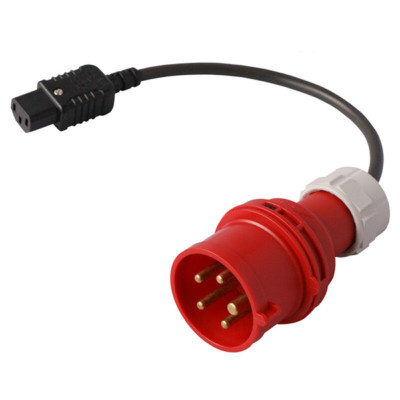 Leaderman 3 Phasen PAT Test 5 Pin Adapter 415V 16A Stecker auf Kaltgerätebuchse LDM-165P