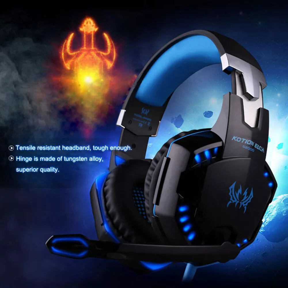 G2000 3.5MM Pro Gaming Headset W Mic For PC Mobile XBOX One PS4