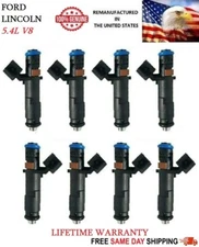 Set Of 8 OEM Fuel Injectors For FORD & LINCOLN 5.4L V8 #5C3E-DB
