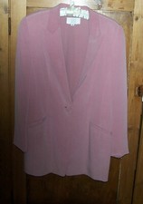 Badgley Mischka Vintage 1990's women's sz. 8 blazer, dusty rose, EUC