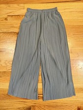 UNIQLO Women’s Size XSmall Slate Grey Dress Pants Loose Fit Elastic Waist Pullon
