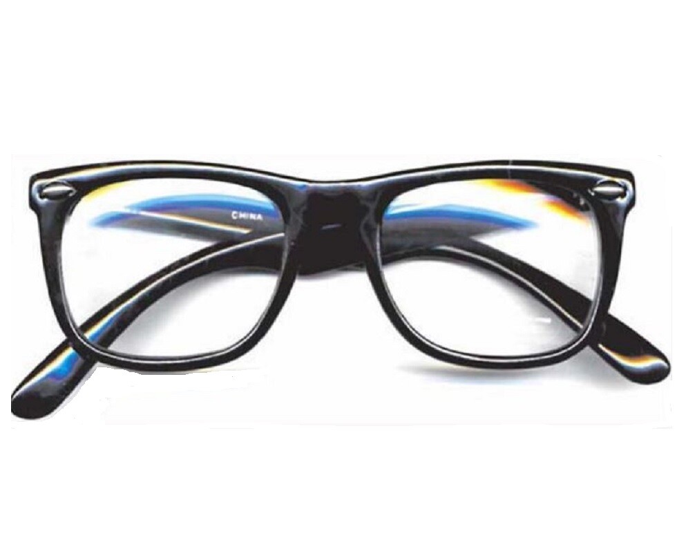 Austin Powers Glasses Nerd Hipster Clear Costume Accessory