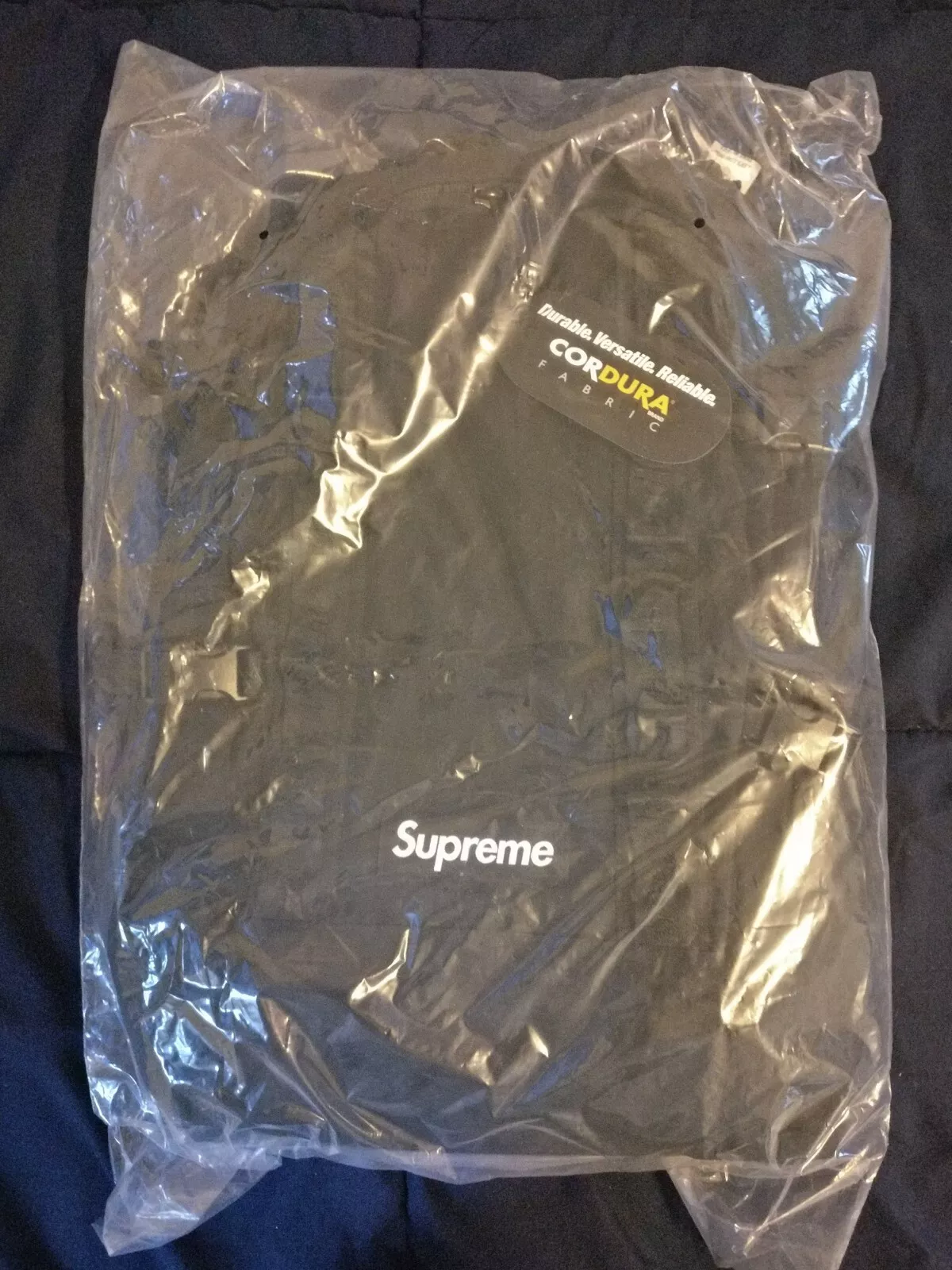 Sac à dos Supreme FW20 noir 100 % authentique NEUF DEADSTOCK DS
