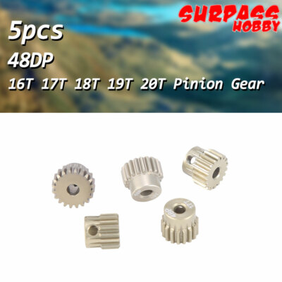 SURPASS HOBBY 48DP 3.175MM 16 -20T Pinion Gear Set for 1/10 Monster Truck Motor