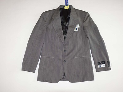 Ron Chereskin Men's Suit Jacket Size 40 Regular NWT Gray Wool