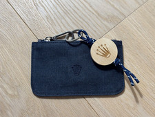Rolex keychain key case blue wood