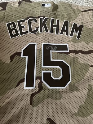 【SALE】MLB ゴードン・ベッカム直筆サイン入りユニフォーム Chicago White Sox Baseball Jersey Gordon Beckham #15