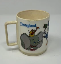 Vintage Walt Disney Disneyland Deka Mickey Mouse Club Plastic Cup Mug