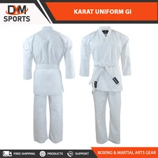 DXM Karate Uniform Lightweight Karate Training Kids Adults Karate Gi Suit w/Belt