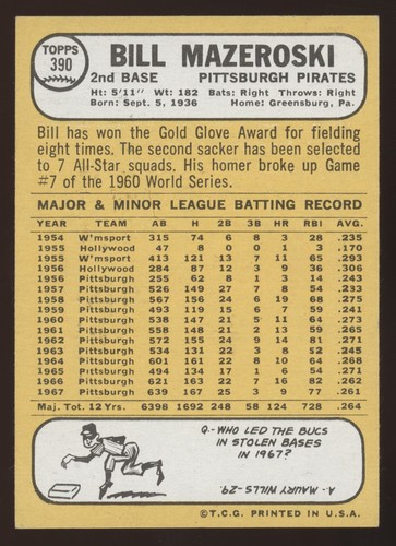 Set builders: 1968 Topps 300-399 VG/EX & better, FREE shipping - Picture 287 of 323