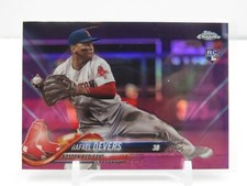 RAFAEL DEVERS 2018 TOPPS CHROME UPDATE SERIES PINK REFRACTOR RC ROOKIE- RED SOX!