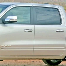 For: RAM 1500 Crew Cab 2019-2026 Painted Body Side Moldings #FES-RAM19-CC
