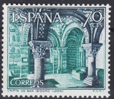 España 1964 Basílica de San Isidoro Iglesia Edificio Arquitectura Turismo MNH