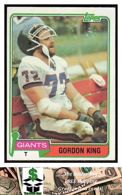1981 Topps #14 Gordon King - New York Giants