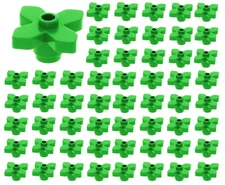 ☀️NEW LEGO 50x Bright Green Plant Plate Round 1x1 w/ 3 Leaves tree leaf foilage