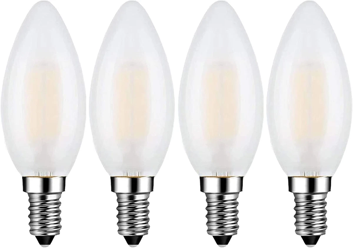 E14 LED Candelabra Bulb 40W Equivalent 4W Dimmable LED Candle