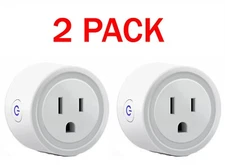 Tenswall Smart Plug 2 Pack Wi-Fi Enabled Mini Smart Socket for Alexa Google Home