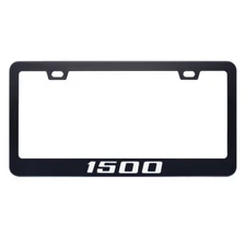 Metal Black License Number Tag Plate Frame Cover For Ram 1500 Cab Accessory