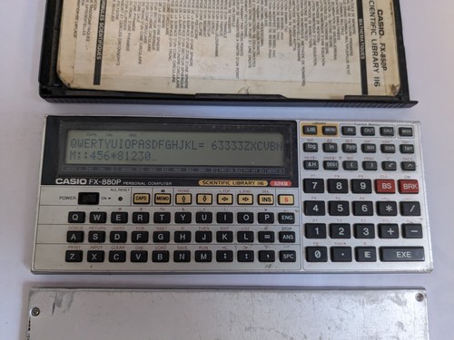 casio FX 880P s'allume pocket computer - Photo 2/4