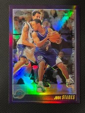 2000-01 Topps Chrome #126 John Starks Refractors Utah Jazz New York Knicks