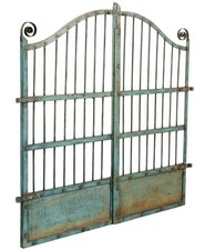 Biscottini Cancello Ferro Pieno Robusto Finitura Anticata Giardino Country