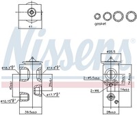 Nissens Expansionsventil Klimaanlage ** First FIT ** 999450 Aluminium FüR 2 3 1