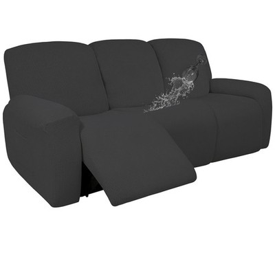 Easy-Going 100% Dual Waterproof Recliner Sofa Cover, 8-Pieces Stretch Relinin...