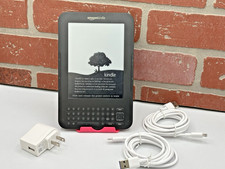 Amazon Kindle Keyboard 3rd Generation Model D00901 Wi-Fi only With 2 CHGRS      