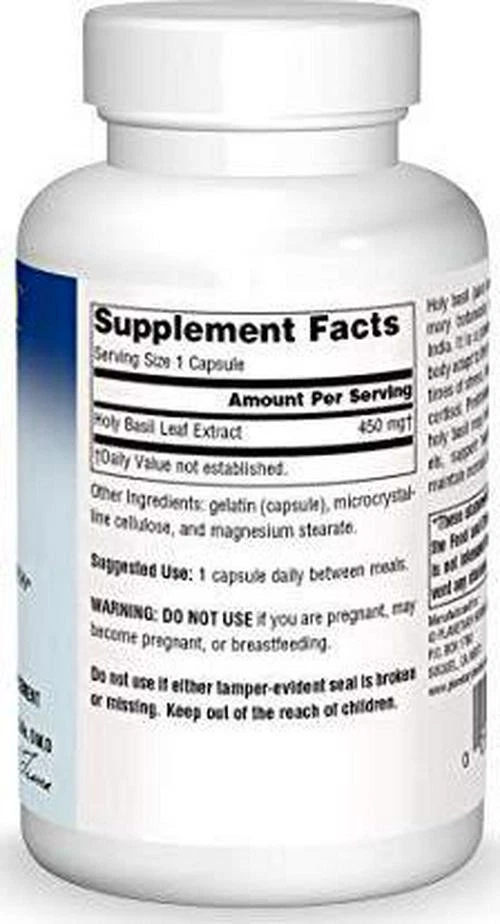 Cápsulas de albahaca sagrada Planetary Herbals - Promueve la calma centrada, el estrés y - Foto 3 de 4