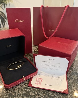 CARTIER Juste un Clou Bracelet - Size 17 - 18K Yellow Gold