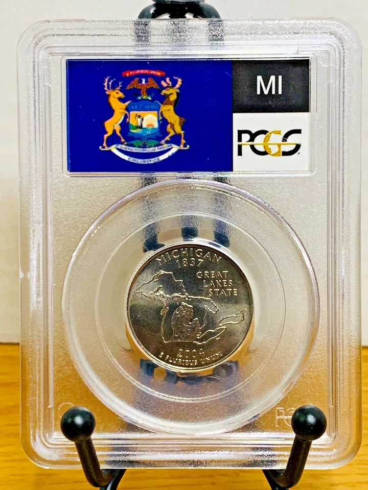 2004-P Washington Quarter Michigan PCGS MS68 Mint State 68 #72785829 - Image 2 of 2