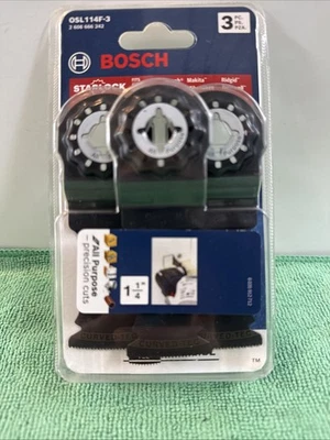 NEW Bosch OSL114F-3 Starlock Bi-Metal Plunge Cut Blade  1-1/4 in. (3 PACK) - Image 1 of 4