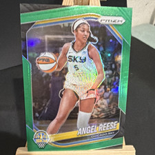 Panini 2025 Prizm WNBA Angel Reese Green Prizm #92 Chicago Sky