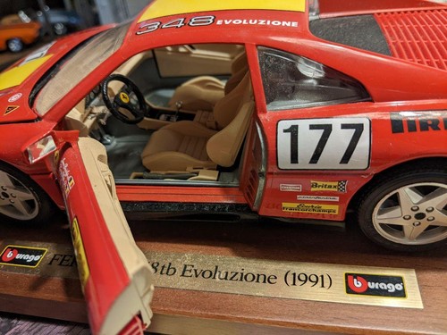 Ferrari 348tb Evoluzione 1991 1/18 Scale Model Red Opening Doors & Bonnet - Picture 5 of 9
