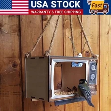 New Bird Feeders for Outside Hanging, Wild Feeder House Cardinals Finches Wooden