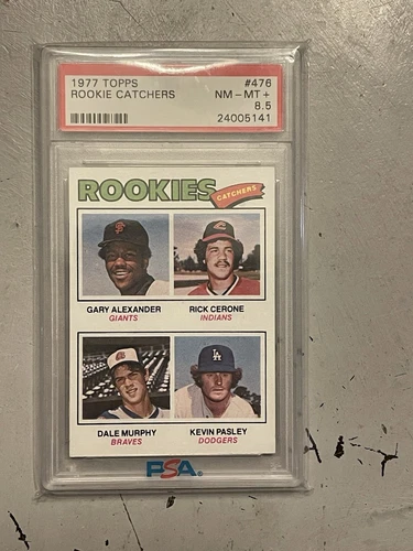 1977 Topps - Rookie Catchers Dale Murphy #476 (RC) Rookie PSA 8.5 NM-MT+