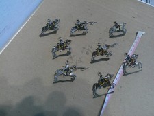 Napoleonic or Crimean War Lancer cavalry, Lead flats painted