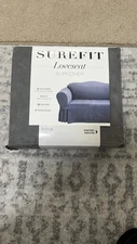 Surefit Loveseat slipcover- Duck Cloth- Gray