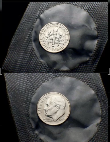 1996 W Roosevelt Dime West Point Uncirculated with COA