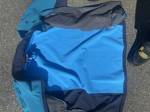 Patagonia Adze Hybrid Polartec Jacke Softshell Full Zip Blau Herren Gr. L Large - Bild 18 von 19