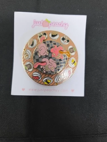 Just Peachy Pokemon Stadium Sushi-Go-Round Lickitung Spinning Enamel Pin